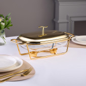 Мармит прямоуг 2 отсека gold 2,45l AGNESS 781-511