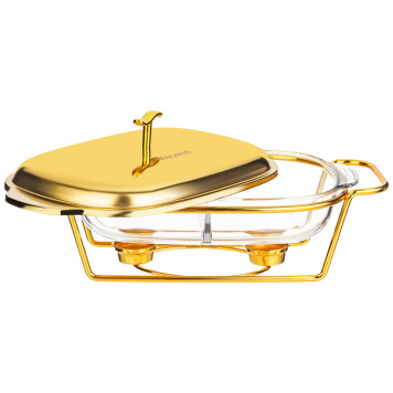 Мармит прямоуг 2 отсека gold 2,45l AGNESS 781-511-4