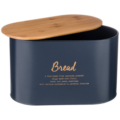 Набор "NAVY STYLE" 2 в 1 хлебница 10 л 34*18*20 см, банка для сыпучих 1,1 л 11*14 см 3 шт AGNESS 790-197-1