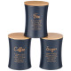 Набор "NAVY STYLE" 2 в 1 хлебница 10 л 34*18*20 см, банка для сыпучих 1,1 л 11*14 см 3 шт AGNESS 790-197