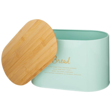 Набор "MEADOW" 2 в 1 хлебница 10 л 34*18*20 см, банка для сыпучих 1,1 л 11*14 см 3 шт AGNESS 790-245-1