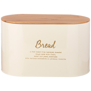 Хлебница 2 в1 "АРКТИК" 34*18*20 см цвет: бежевый AGNESS 790-309