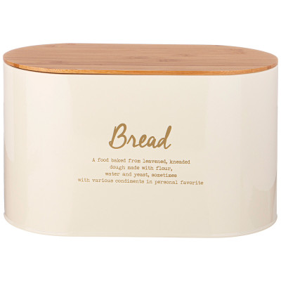 Хлебница 2 в1 "АРКТИК" 34*18*20 см цвет: бежевый AGNESS 790-309