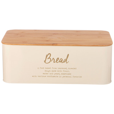 Хлебница 2 в 1 "АРКТИК" 6 л 34*18*12,5 см цвет: бежевый AGNESS 790-343-2