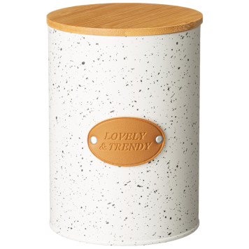 Набор 2 в 1 хлебница 10 л 34*18*20 см, банка для сыпучих 1,1 л 11*14 см 3 шт AGNESS 790-350-2