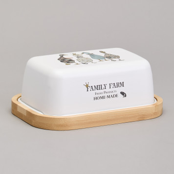 Масленка "FAMILY FARM" 16*11*5,5 см AGNESS 790-381-1