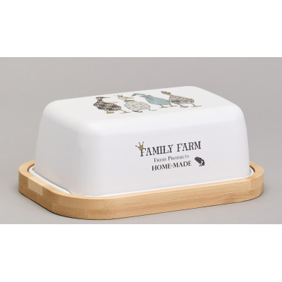 Масленка "FAMILY FARM" 16*11*5,5 см AGNESS 790-381-1
