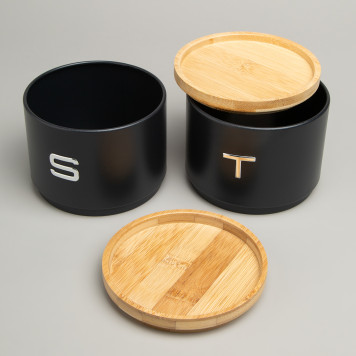 Набор банок для сыпучих, 11х16 см, штабелируемые AGNESS 790-389-2