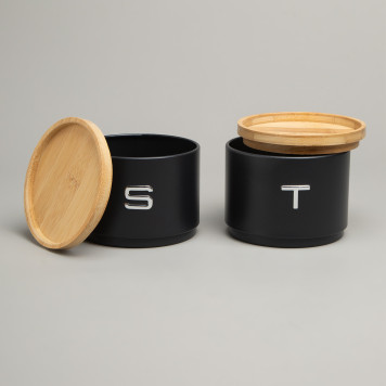 Набор банок для сыпучих, 11х16 см, штабелируемые AGNESS 790-389-3