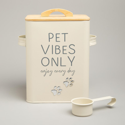 Банка для хранения корма с мерной ложкой, 18х15,5х23 см, 6,3л AGNESS 790-395-1