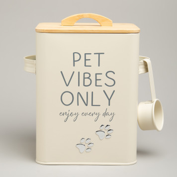 Банка для хранения корма с мерной ложкой, 18х15,5х23 см, 6,3л AGNESS 790-395