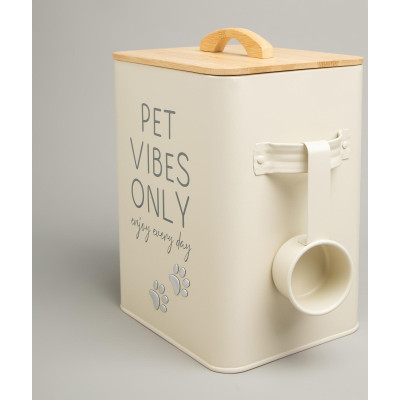 Банка для хранения корма с мерной ложкой, 18х15,5х23 см, 6,3л AGNESS 790-395-4