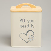 Банка для хранения корма, 14х14х16 см, 3л AGNESS 790-396