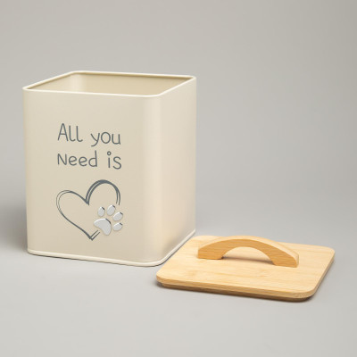 Банка для хранения корма, 14х14х16 см, 3л AGNESS 790-396-3