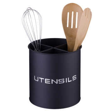 Подставка под кухонные приборы, 14*15 см, цвет: black AGNESS 790-398-1