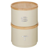 Набор банок для сыпучих, 11х16 см, штабелируемые, цвет: ivory AGNESS 790-402