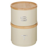 Набор банок для сыпучих, 11х16 см, штабелируемые, цвет: ivory AGNESS 790-402