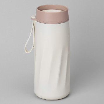 Термокружка curl ivory 400 мл, колба нерж.сталь 18/10 AGNESS 798-100-1