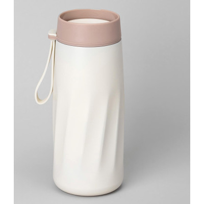 Термокружка curl ivory 400 мл, колба нерж.сталь 18/10 AGNESS 798-100-1