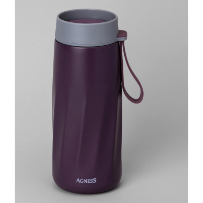 Термокружка curl grizzle 400 мл, колба нерж.сталь 18/10 AGNESS 798-101