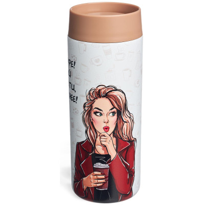 Термокружка footle 350 мл, колба нерж.сталь 18/10 AGNESS 798-104