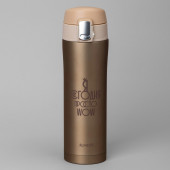 Термокружка wow 420 мл, колба нерж.сталь 18/10 AGNESS 798-107