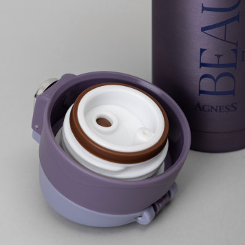 Термокружка beautiful 420 мл, колба нерж.сталь 18/10 AGNESS 798-108-4