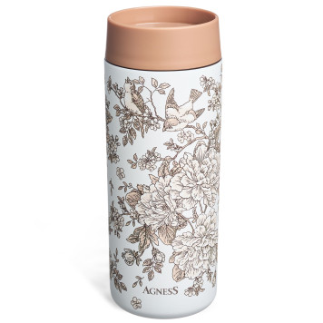 Термокружка ROYAL GARDEN 350 мл, колба нерж.сталь 18/10 AGNESS 798-111