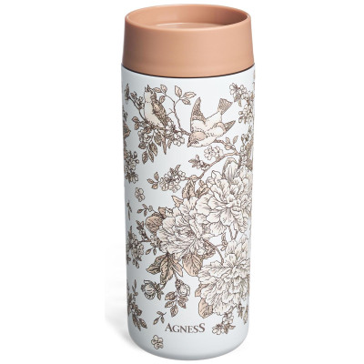Термокружка ROYAL GARDEN 350 мл, колба нерж.сталь 18/10 AGNESS 798-111