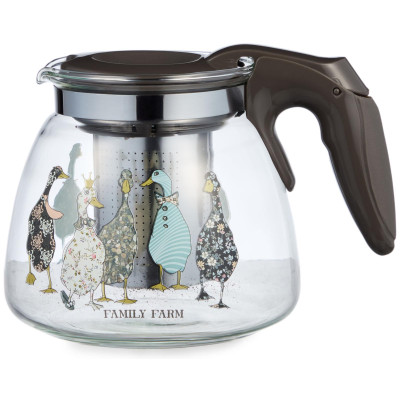 Заварочный чайник с фильтром "FAMILY FARM" 900 мл. AGNESS 885-106
