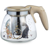Заварочный чайник с фильтром "ПАРИЖСКИЕ КОТЫ" 900 мл. AGNESS 885-118