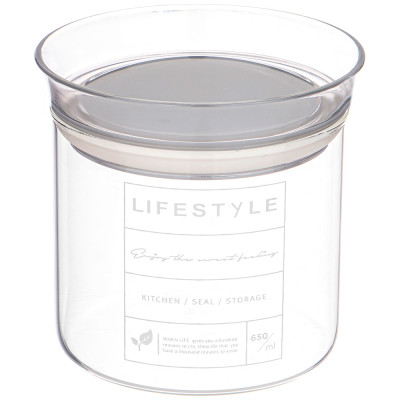 Емкость для пищевых продуктов 650 мл 11*11-10,5 см AGNESS 886-121