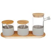 Набор из 3-х емкостей для пищевых продуктов 16.5*33*11 см AGNESS 886-159