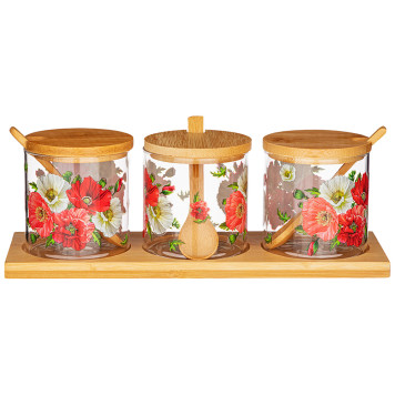 Набор емкости для хранения сыпучих 8см*8см, 10 пр. AGNESS 887-155