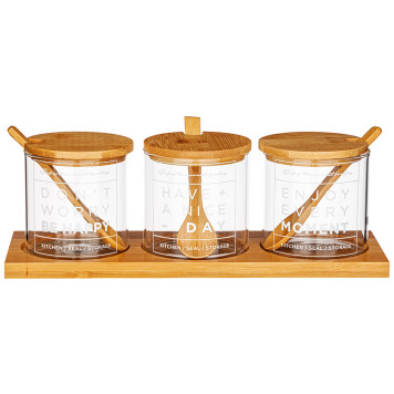 Набор емкости для хранения сыпучих 8см*8см, 10 пр. AGNESS 887-157