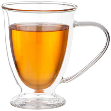 Кружка с двойными стенками "DOUBLE-WALL" 260 мл (кор=48шт.) AGNESS 887-245-1