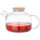 Чайник заварочный 1300 мл. с бамбуковой крышкой (кор=12шт.) AGNESS 887-252