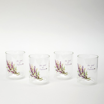 Набор стаканов "ДУША ПРОВАНСА" из 4-х шт. 360 мл AGNESS 887-283-1