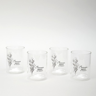 Набор стаканов "СЧАСТЬЕ" из 4-х шт. 360 мл AGNESS 887-284-1