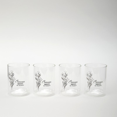 Набор стаканов "СЧАСТЬЕ" из 4-х шт. 360 мл AGNESS 887-284