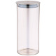 Емкость для сыпучих продуктов "SMOKY" 1700 мл диаметр=9,5 см. высота=27 см цвет:дымчатый AGNESS 889-107