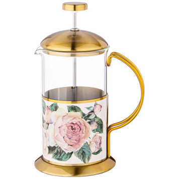 Френч-пресс "ВИНТАЖ ПИОНЫ" 600 мл AGNESS 894-108-1