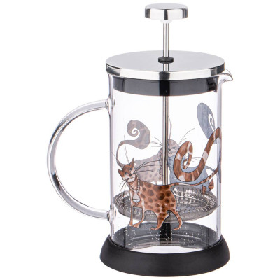 Френч-пресс "КОТИКИ" 600 мл AGNESS 894-121-2