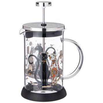 Френч-пресс "ПАРИЖСКИЕ КОТЫ" 600 мл AGNESS 894-157-1