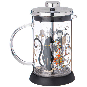 Френч-пресс "ПАРИЖСКИЕ КОТЫ" 600 мл AGNESS 894-157-2