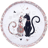 Поднос сервировочный "ПАРИЖСКИЕ КОТЫ" 33*2,1 см AGNESS 898-040