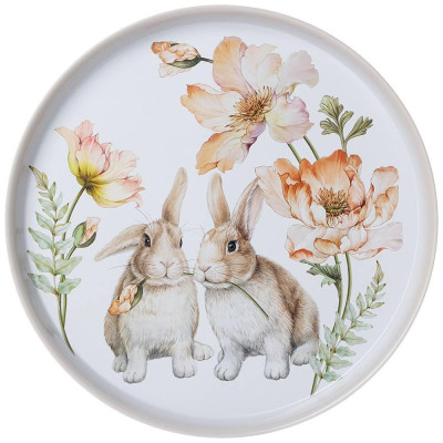 Поднос сервировочный "КРОЛИКИ" 33*2,1 см AGNESS 898-061