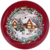 Поднос сервировочный "НОВЫЙ ГОД" 33*2,1 см AGNESS 898-132