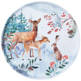 Поднос сервировочный "ЗИМНЯЯ СКАЗКА" 33*2,1 см AGNESS 898-134