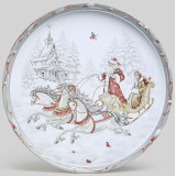 Поднос сервировочный "МОРОЗКО" 33*2,1 см AGNESS 898-239